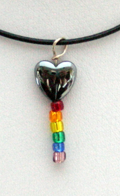 Hematite Heart Necklace